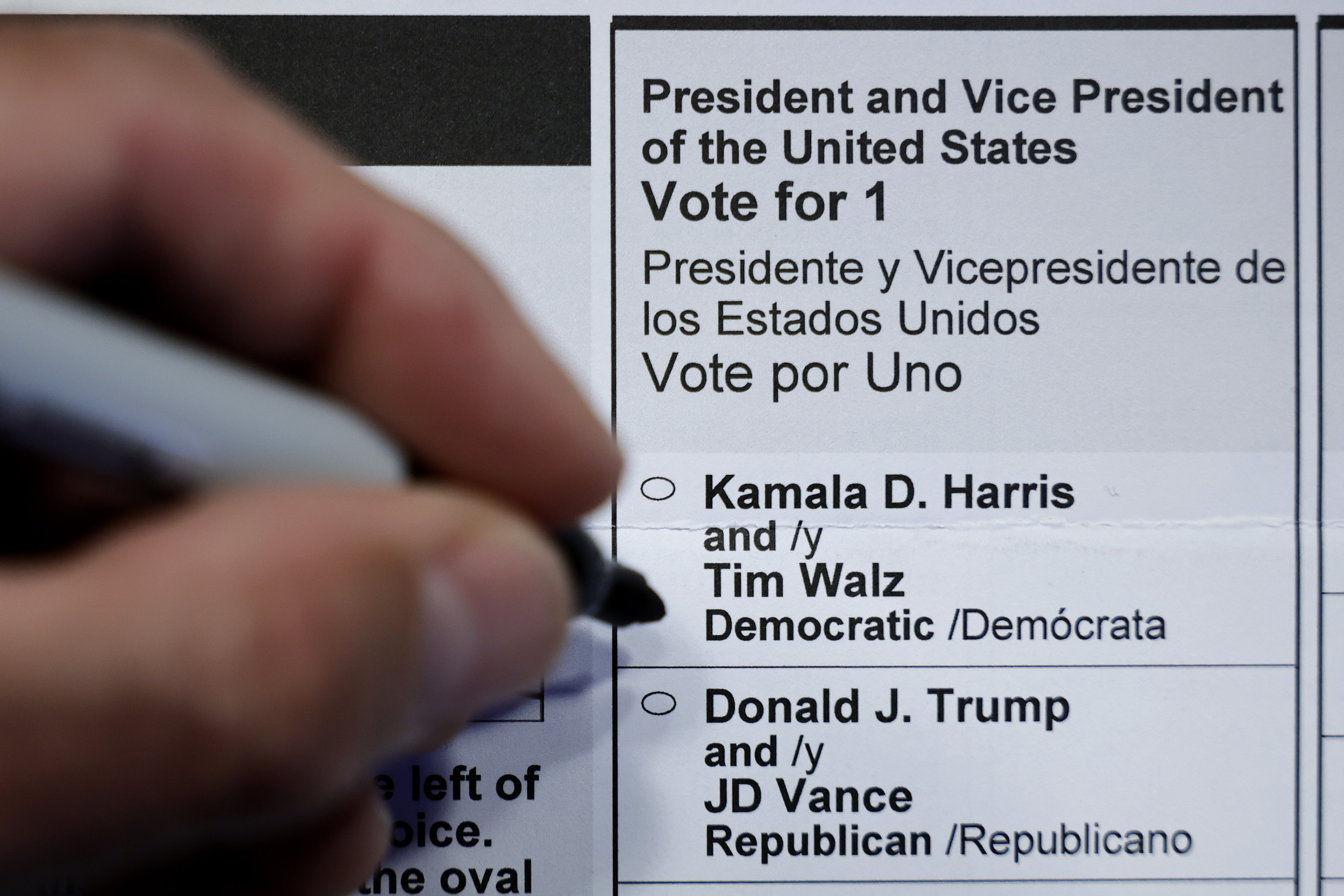 Election U.S. voting Harris Trump