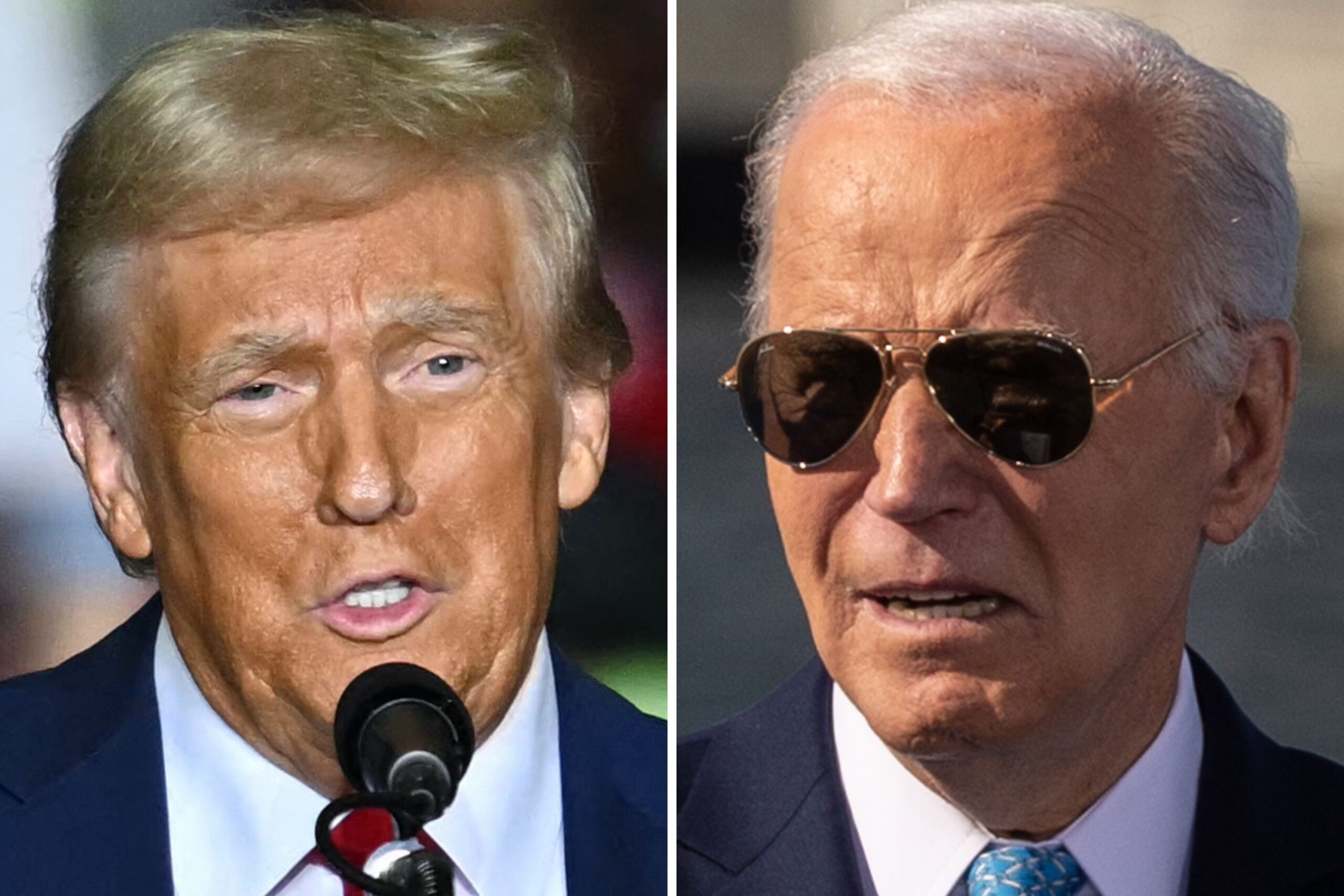 Donald Trump and Joe Biden