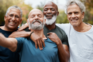 A group of male friends