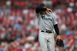 Miami Marlins pitcher Jesus Luzardo