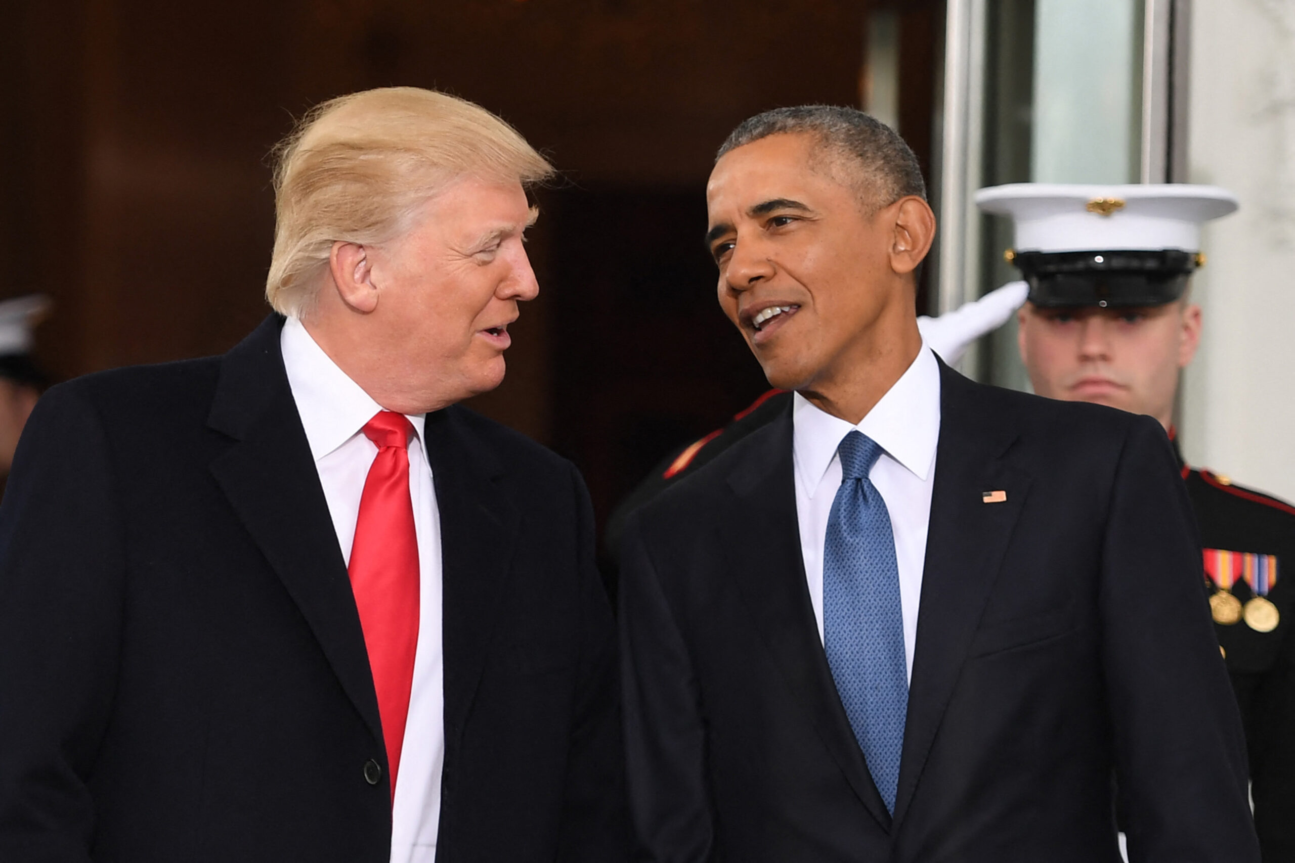 Barack Obama and Donald Trump