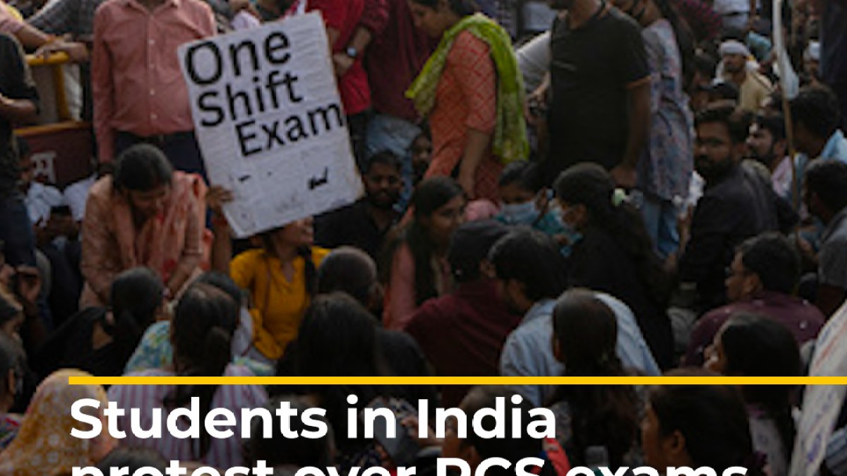 Indian students protest civil service exam test changes | Newsfeed