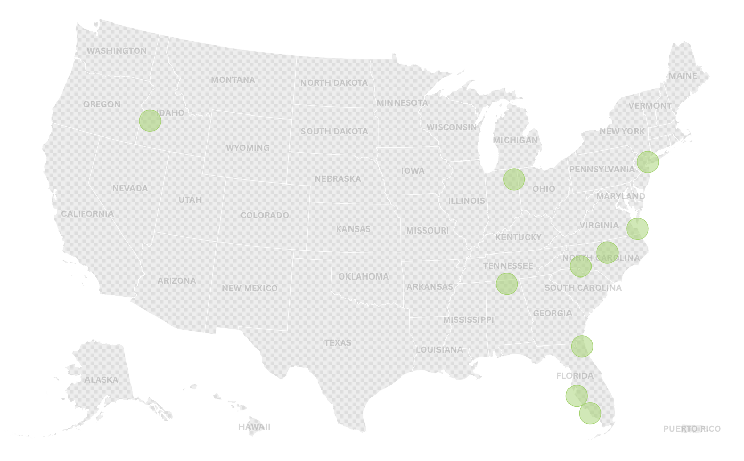 Map Shows 10 Best US Spots To Retire in 2025