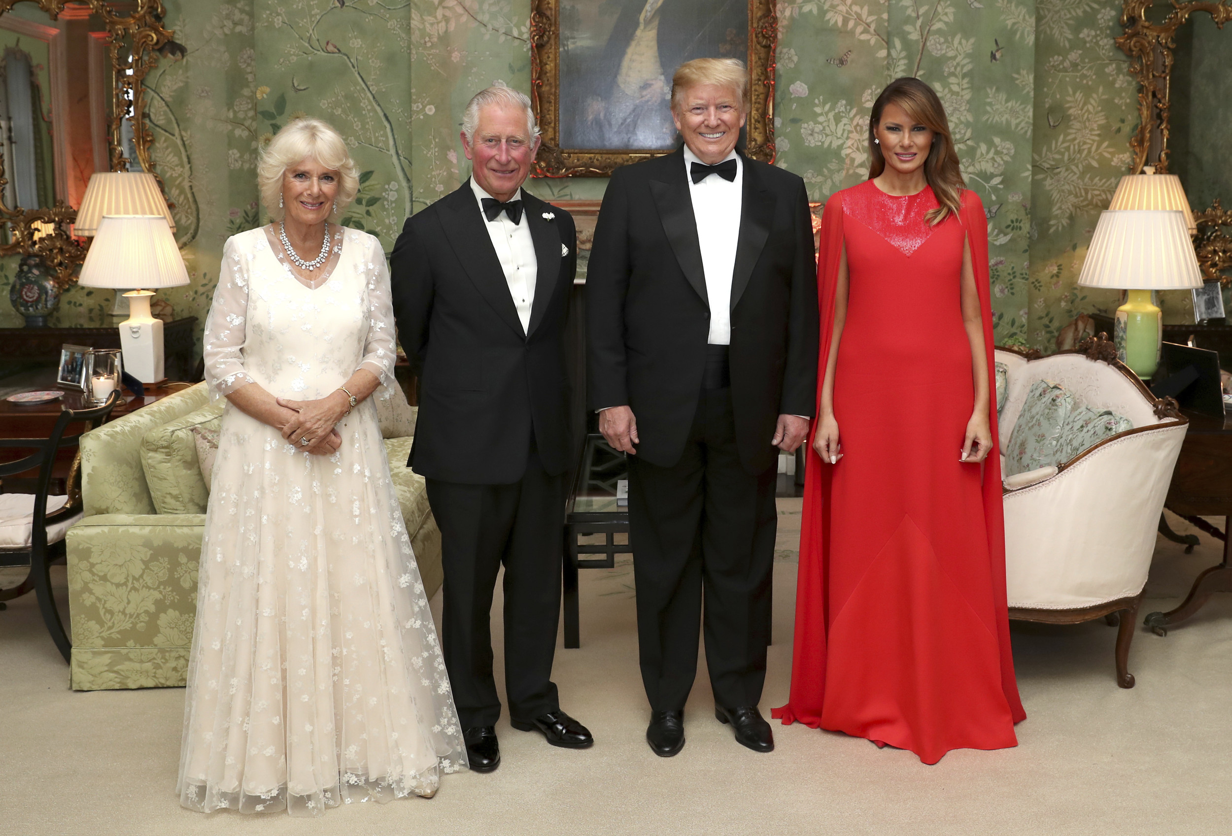 Donald Trump and Melania With Royal Family