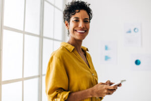 Woman using phone