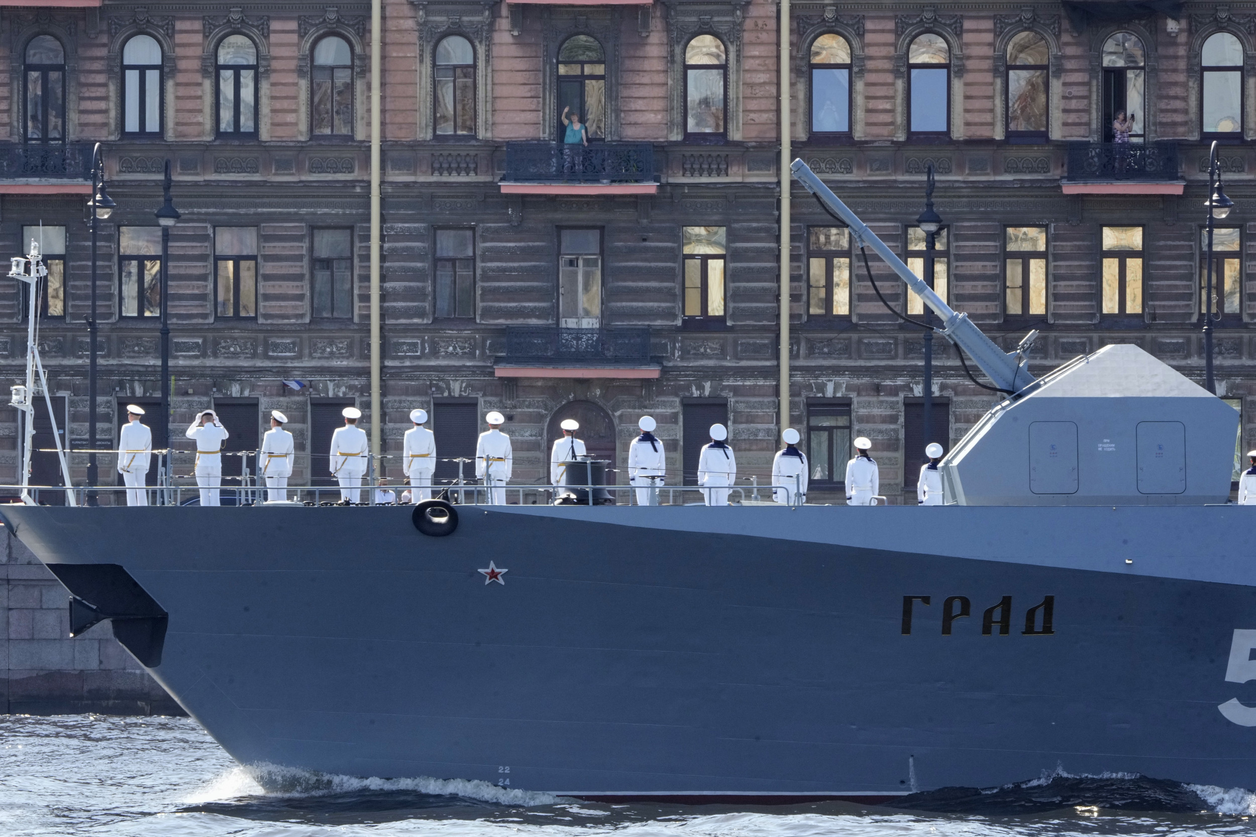 Russian Navy on War Ship