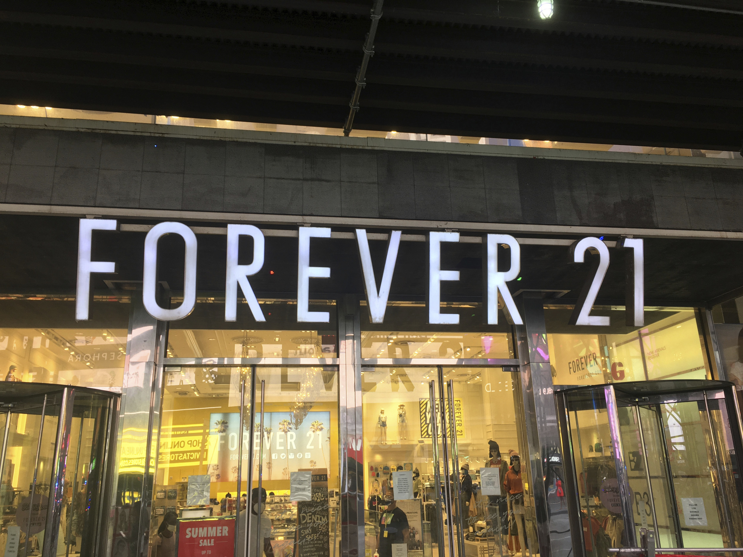 Forever 21 Files For Bankruptcy