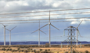 Electric Power Lines Wind Turbines