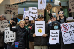 Tesla Protest