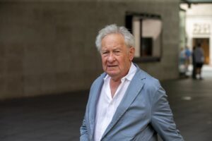 Historian Simon Schama Outside of the BBC