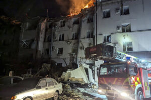 Damaged Building In Kryvyi Rih