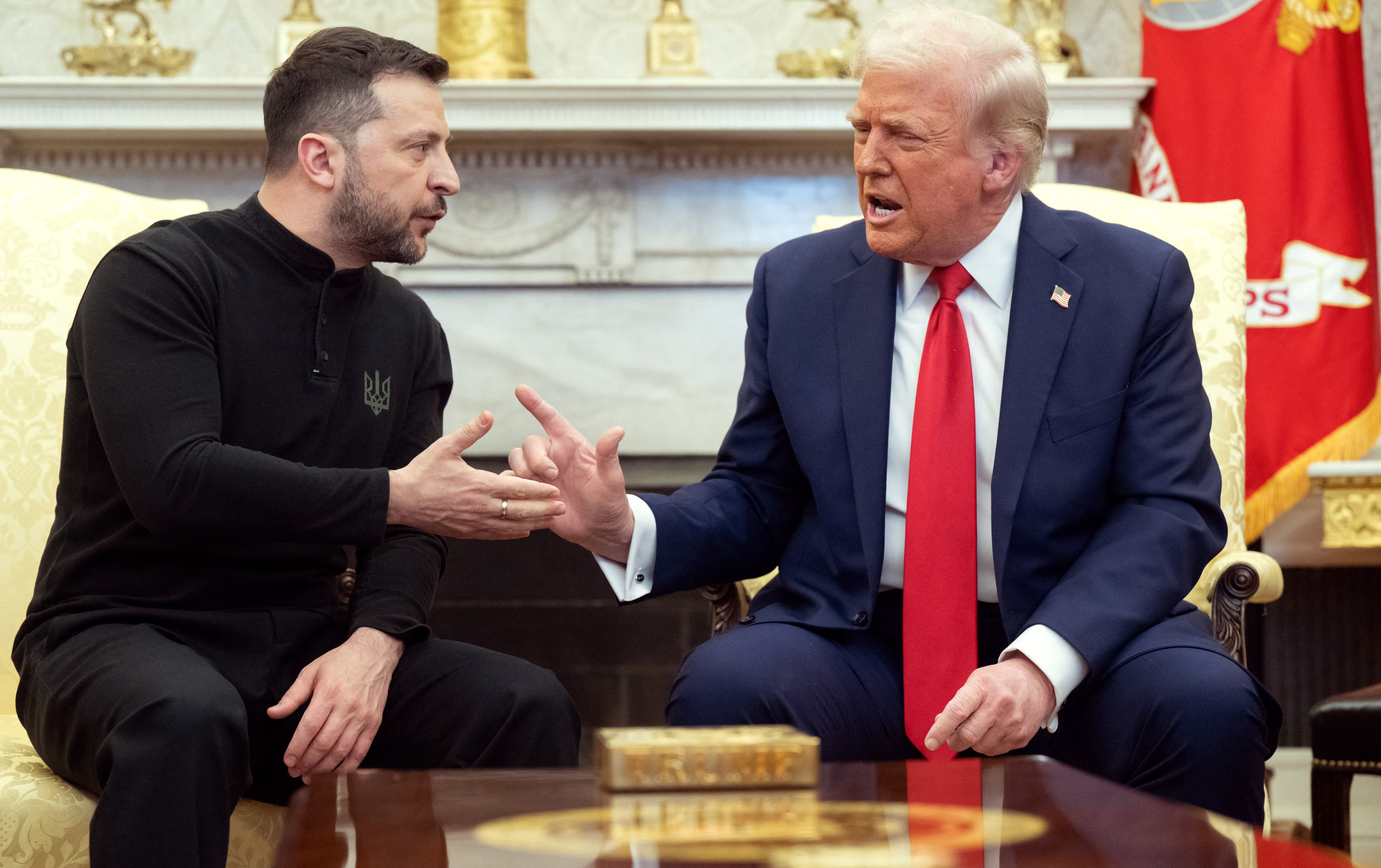 Donald Trump and Volodymyr Zelensky