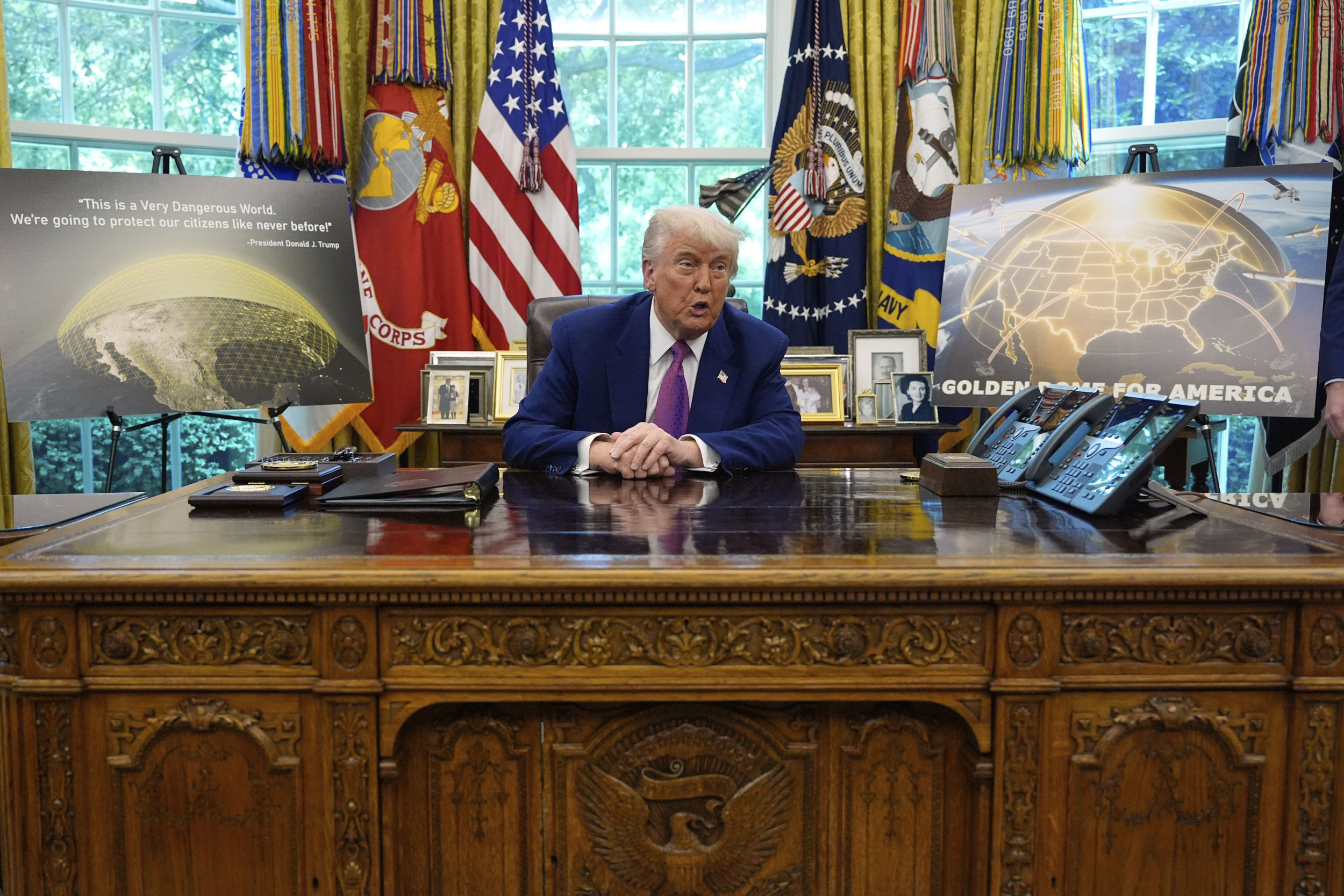 Donald Trump Speaks About Golden Dome