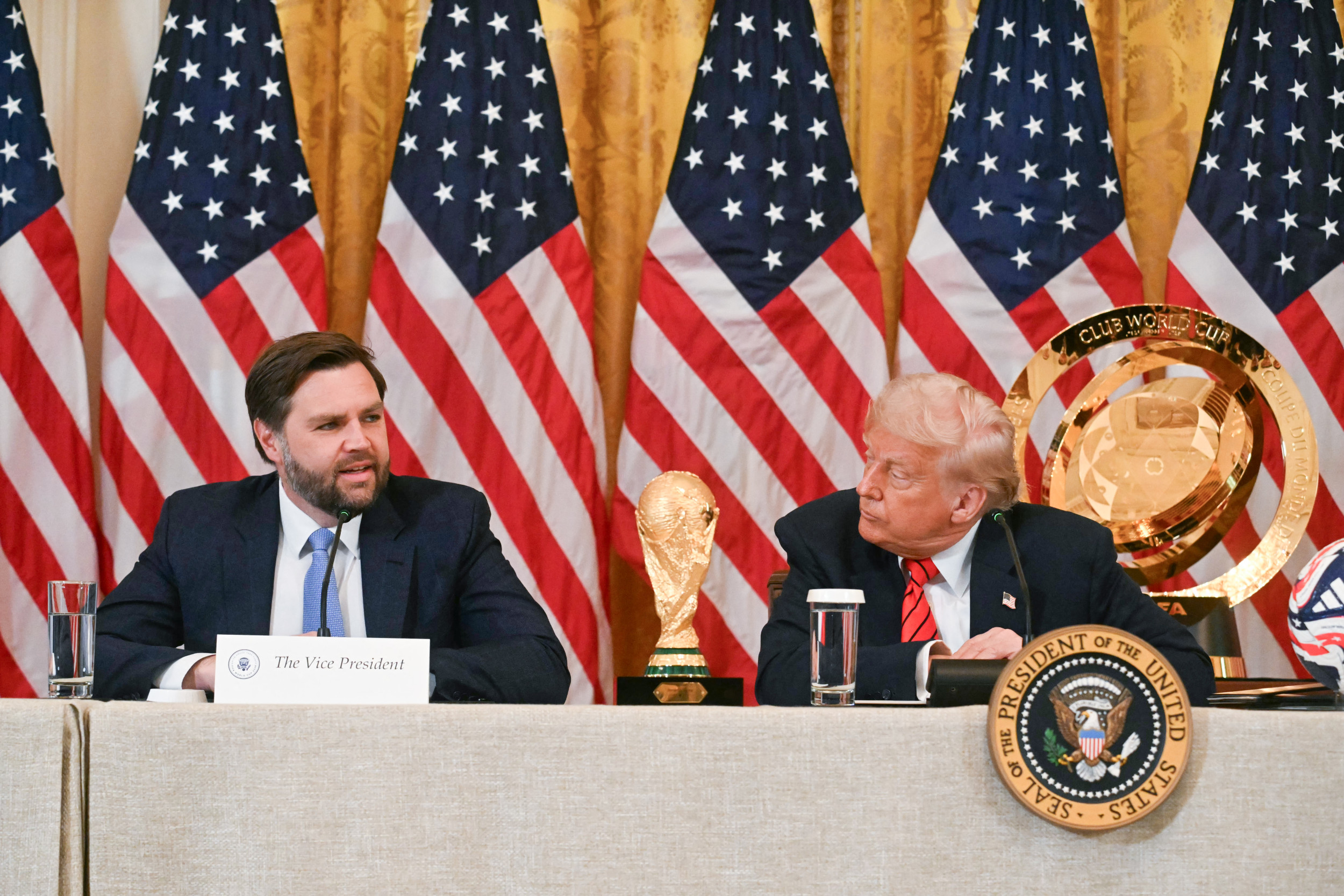 US Vice President JD Vance and Trump