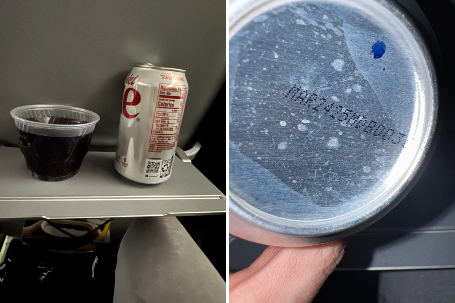 Diet coke on flight