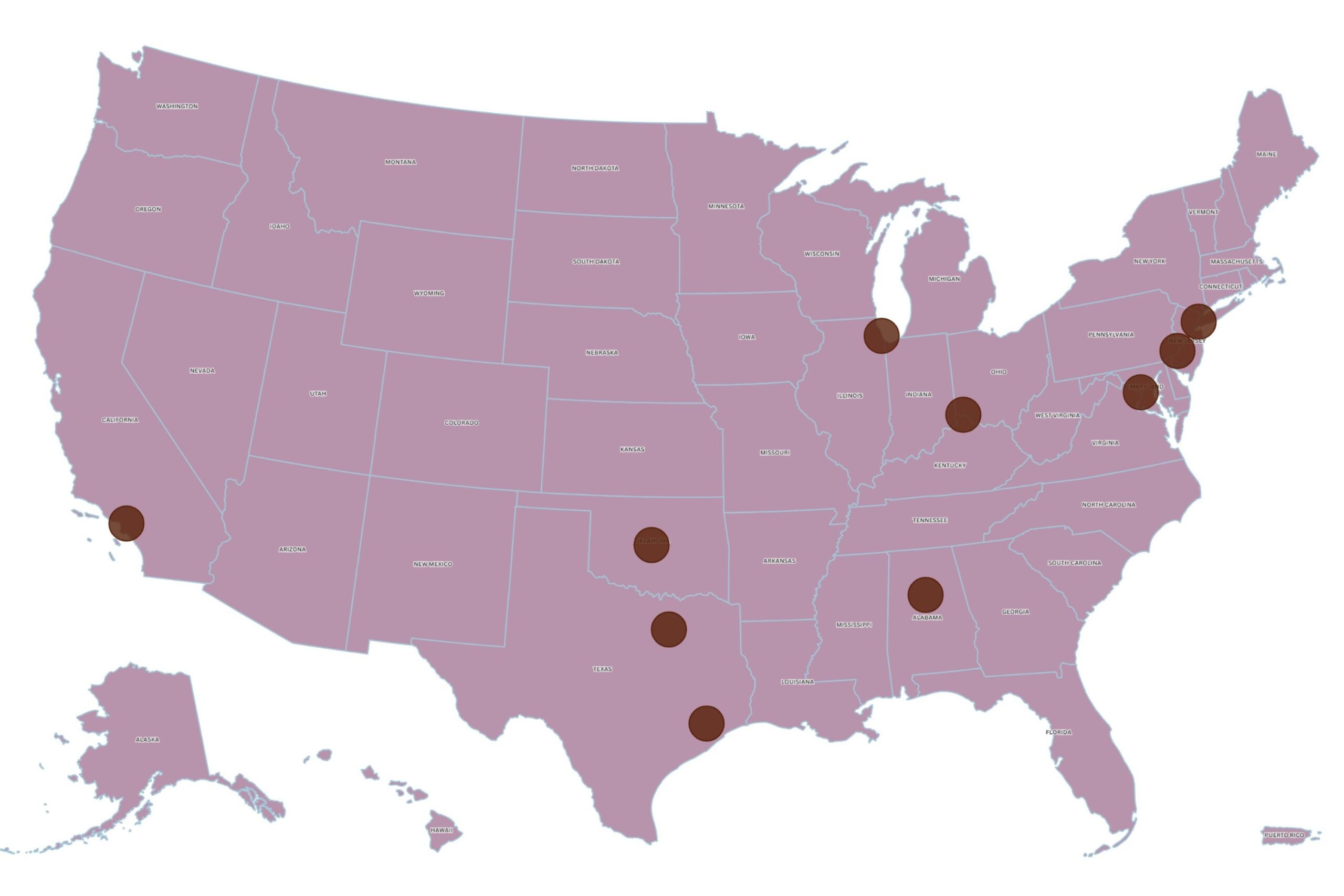 Map Shows 10 Dirtiest Major Cities in America