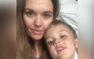 Jamie Powell and one of her sons