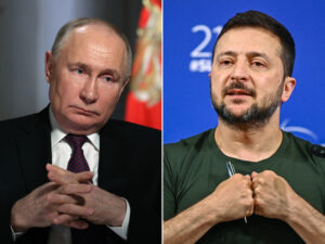 Vladimir Putin Volodymyr Zelensky