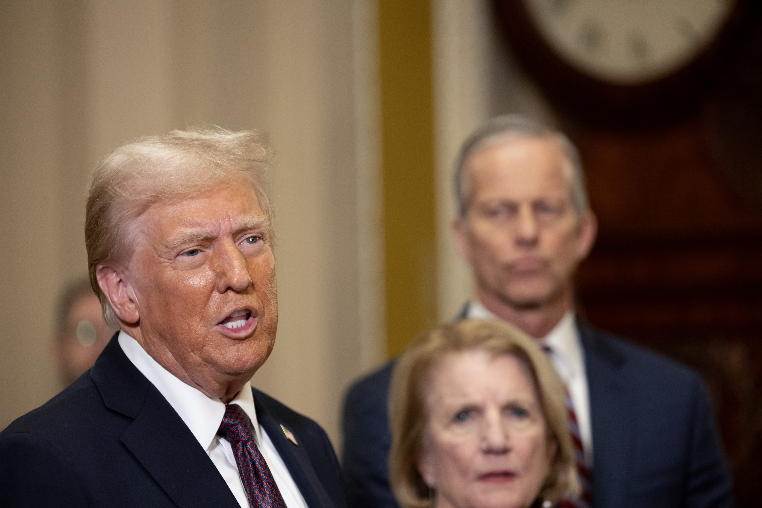 Donald Trump with U.S. senators