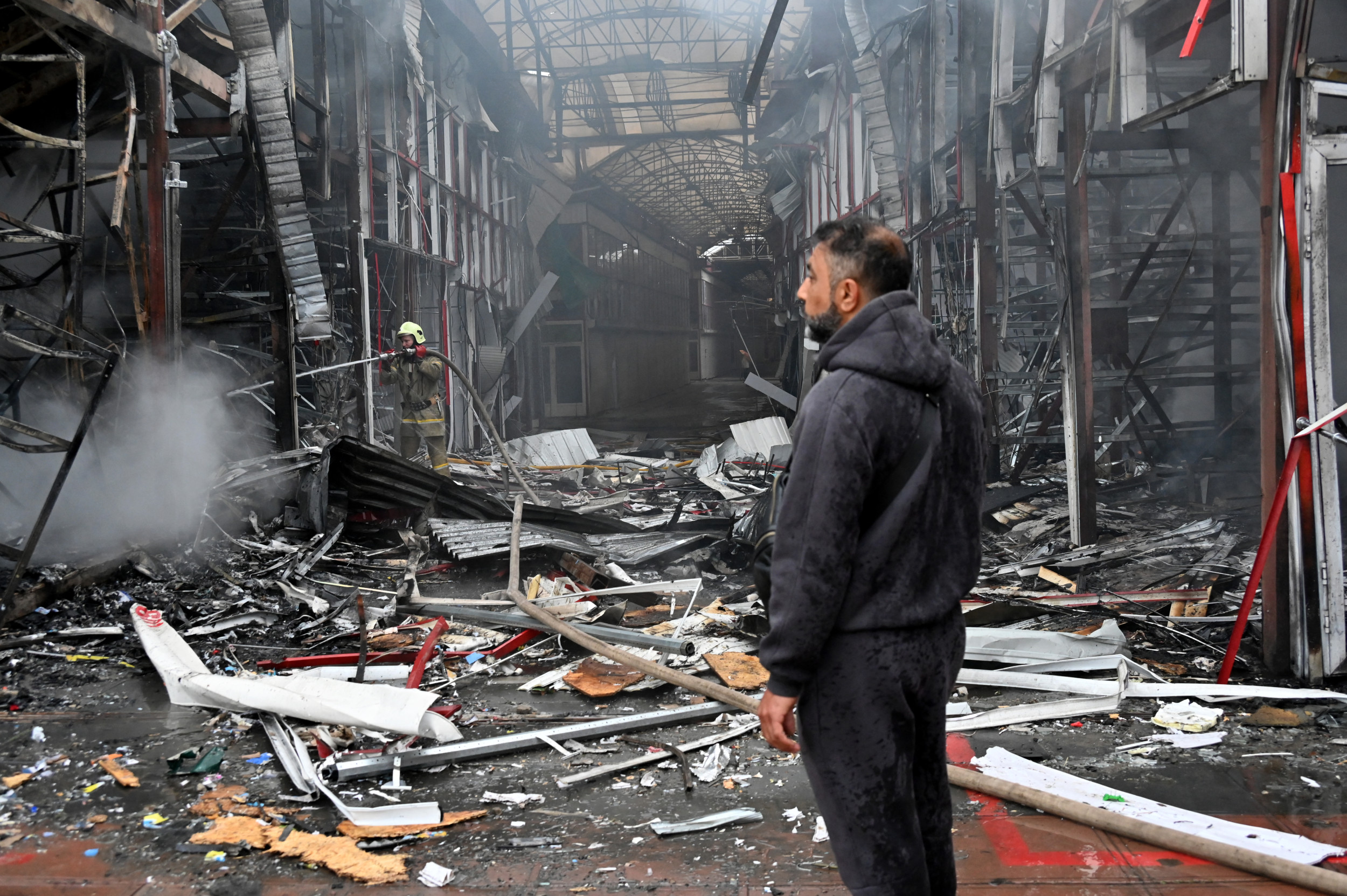 Aftermath of drone strike