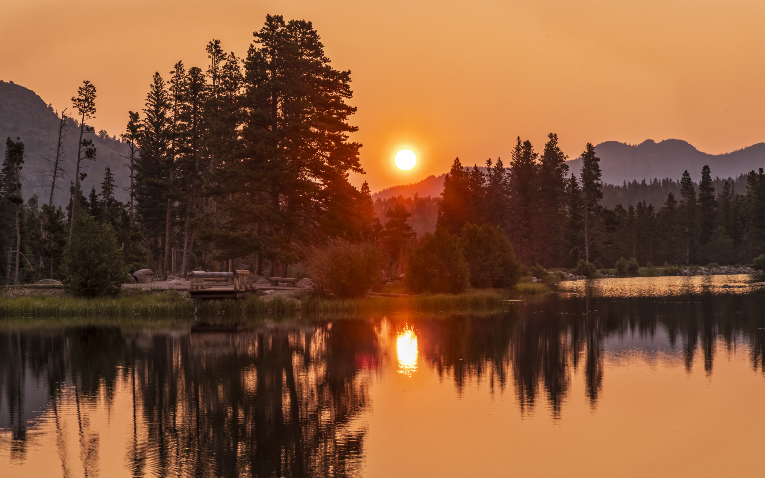 Five states wildfire smoke dim the sun