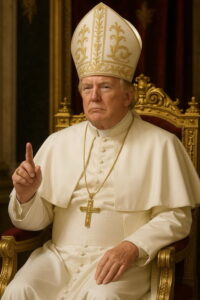 Donald Trump AI photo as pope