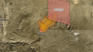 California Ranch Fire map