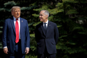 Donald Trump and Mark Carney