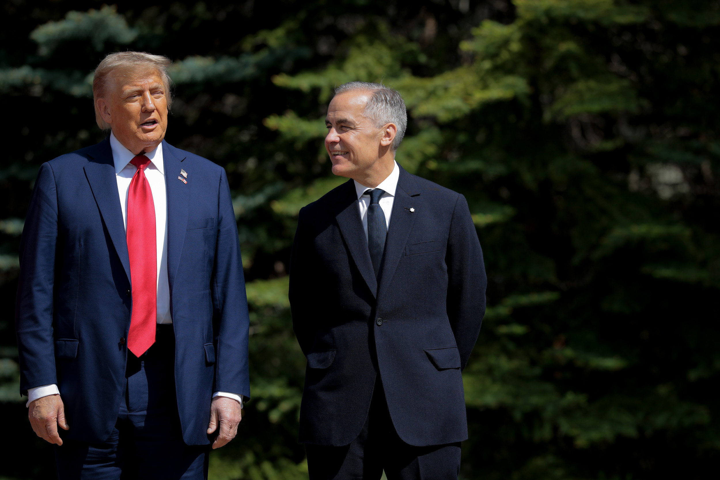Donald Trump and Mark Carney