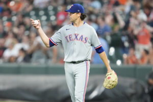 Texas Rangers starting pitcher Jacob deGrom