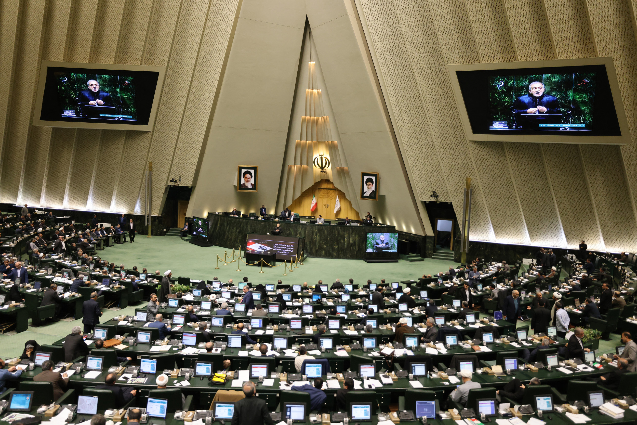 Iran, president, in, parliament