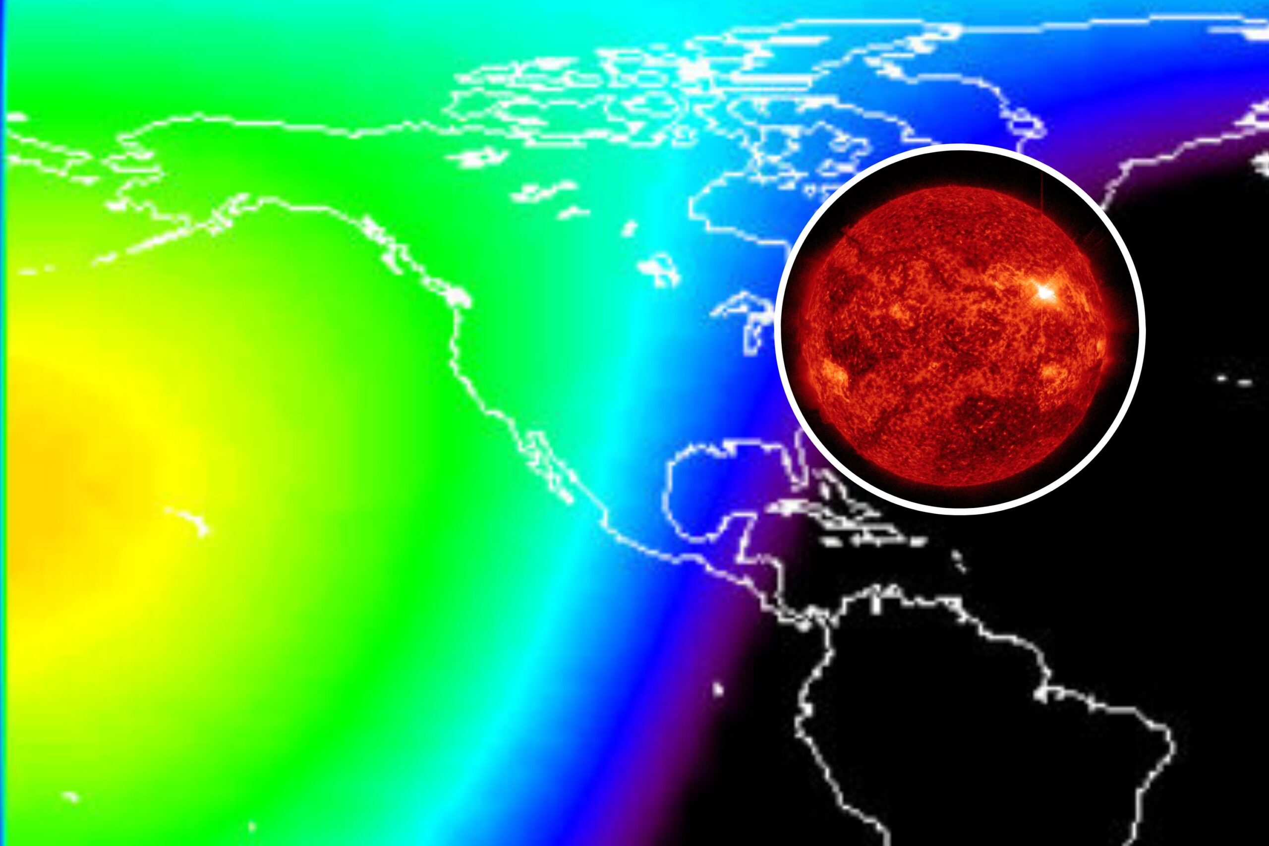 Solar flare causes blackout in U.S.