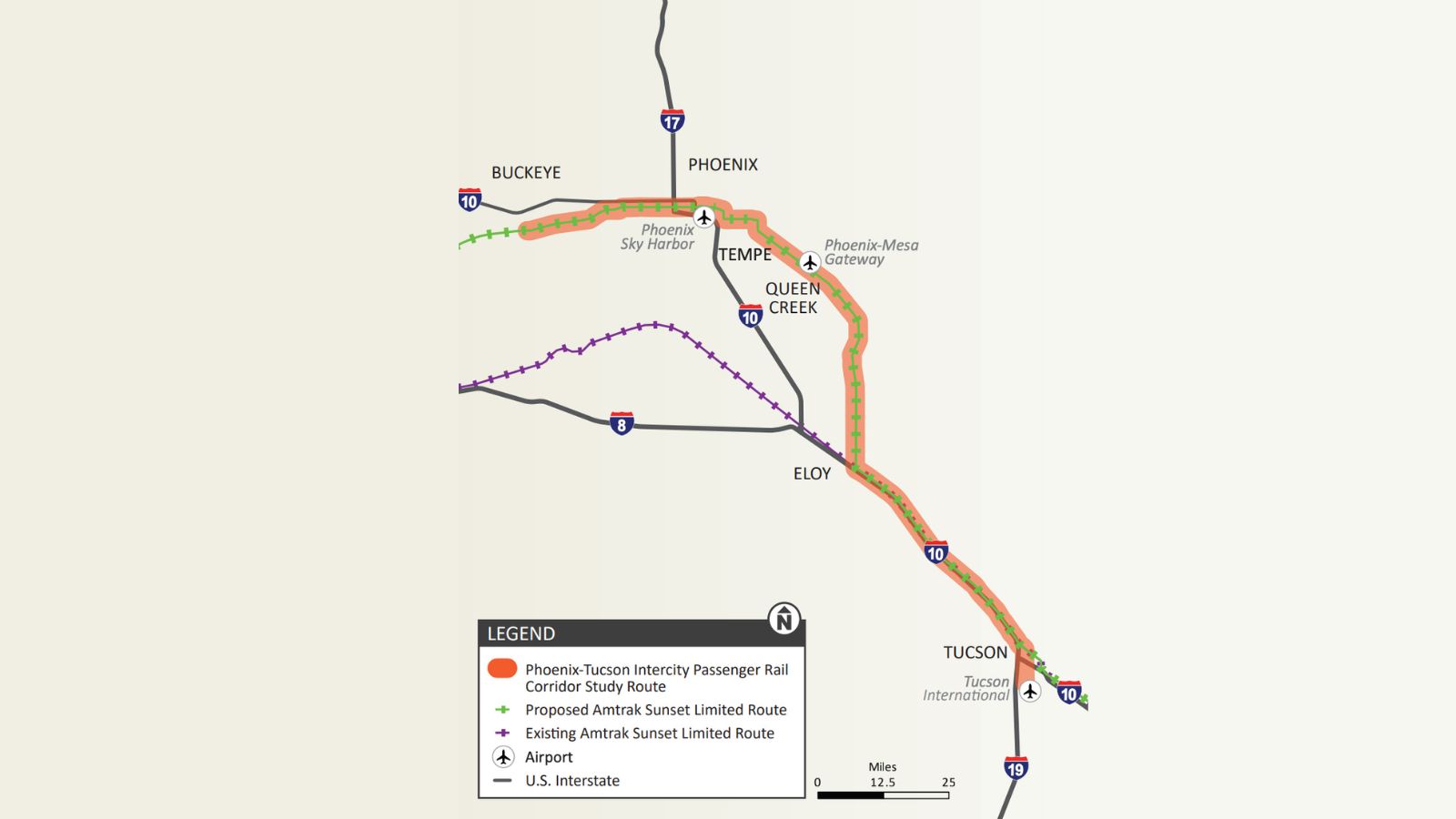 Arizona rail MAP