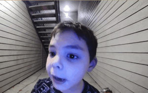 Jack sending a message to his mom.