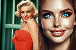 AI Beauty Standards Next To Marilyn Monroe