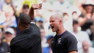 Rockies' Warren Schaeffer makes memorable first ejection in win over Brewers