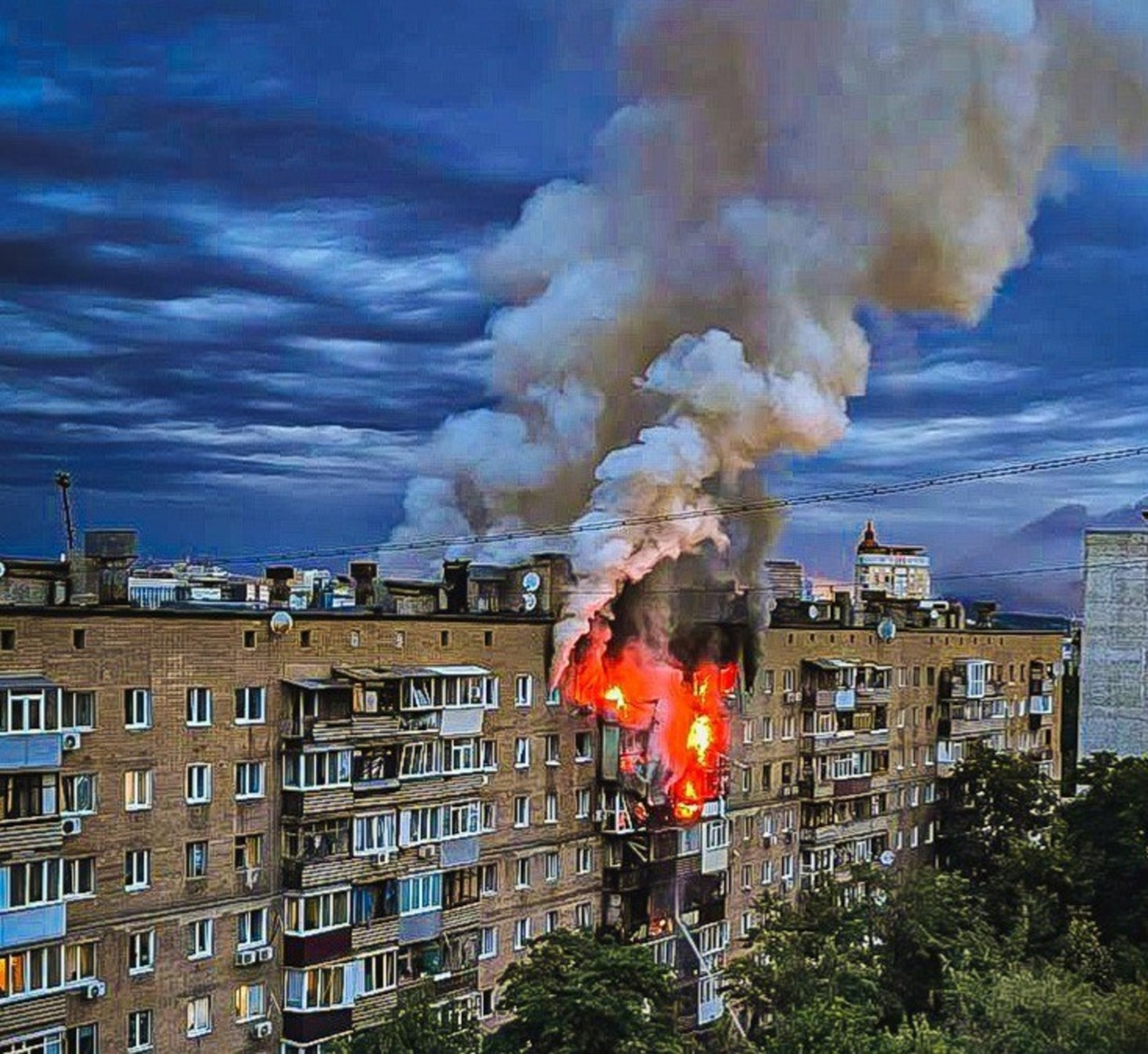 Russian attack in Kharkiv