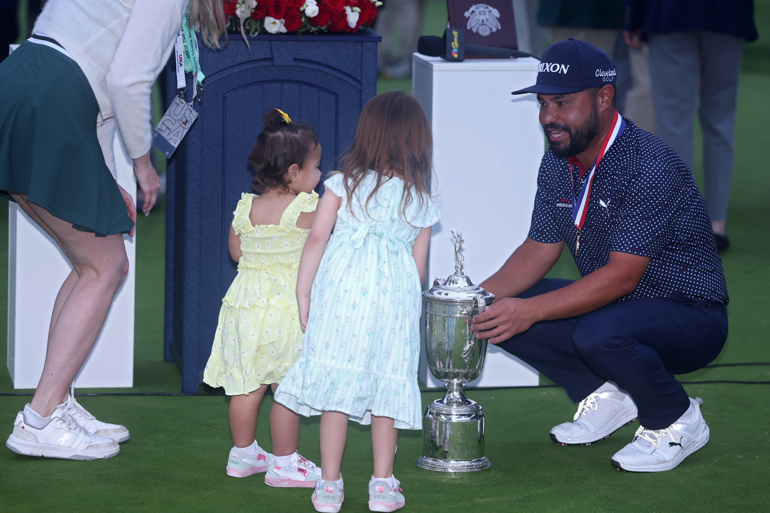 JJ Spaun U.S. Open Daughters