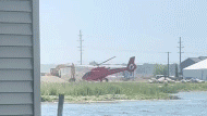 Waterfront restaurant witnesses helicopter crash-landing in Michigan