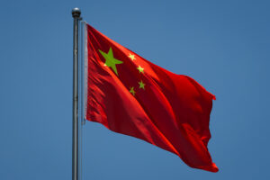 Chinese Flag Flown in Chongqing