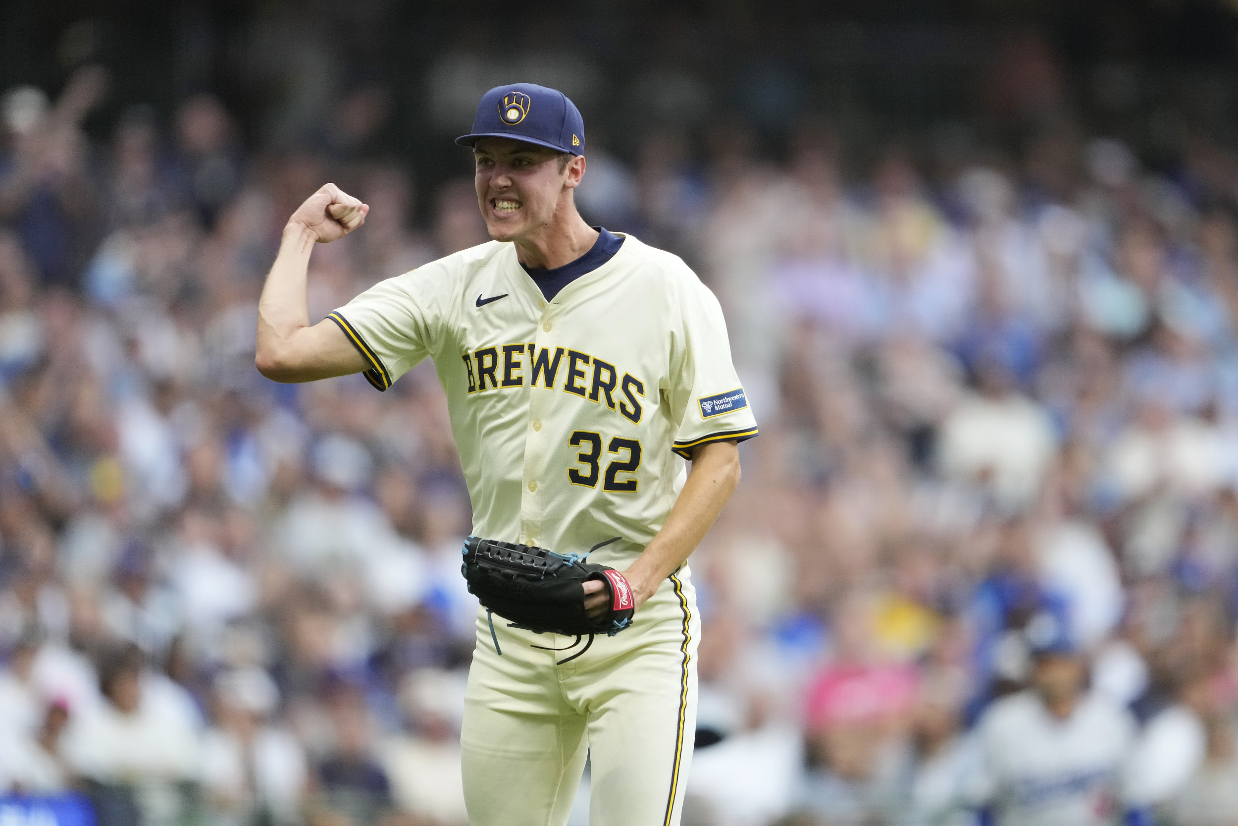 Milwaukee Brewers rookie pitching phenomenon Jacob Misiorowski.