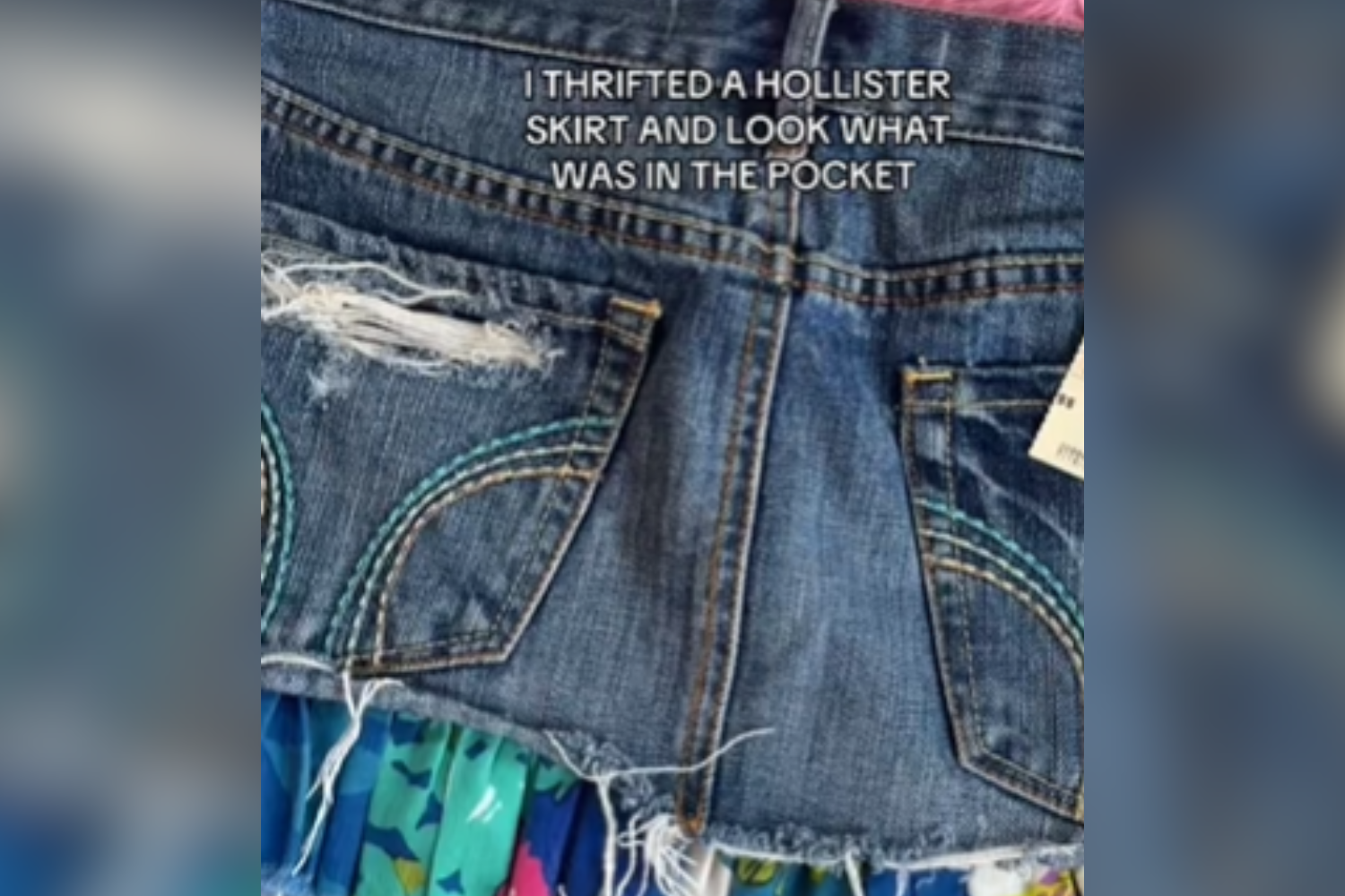 Gen Zer Thrifts 2000s Skirt, Can't Believe What She Finds in the Pocket