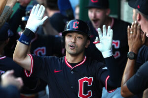 Cleveland Guardians outfielder Steven Kwan