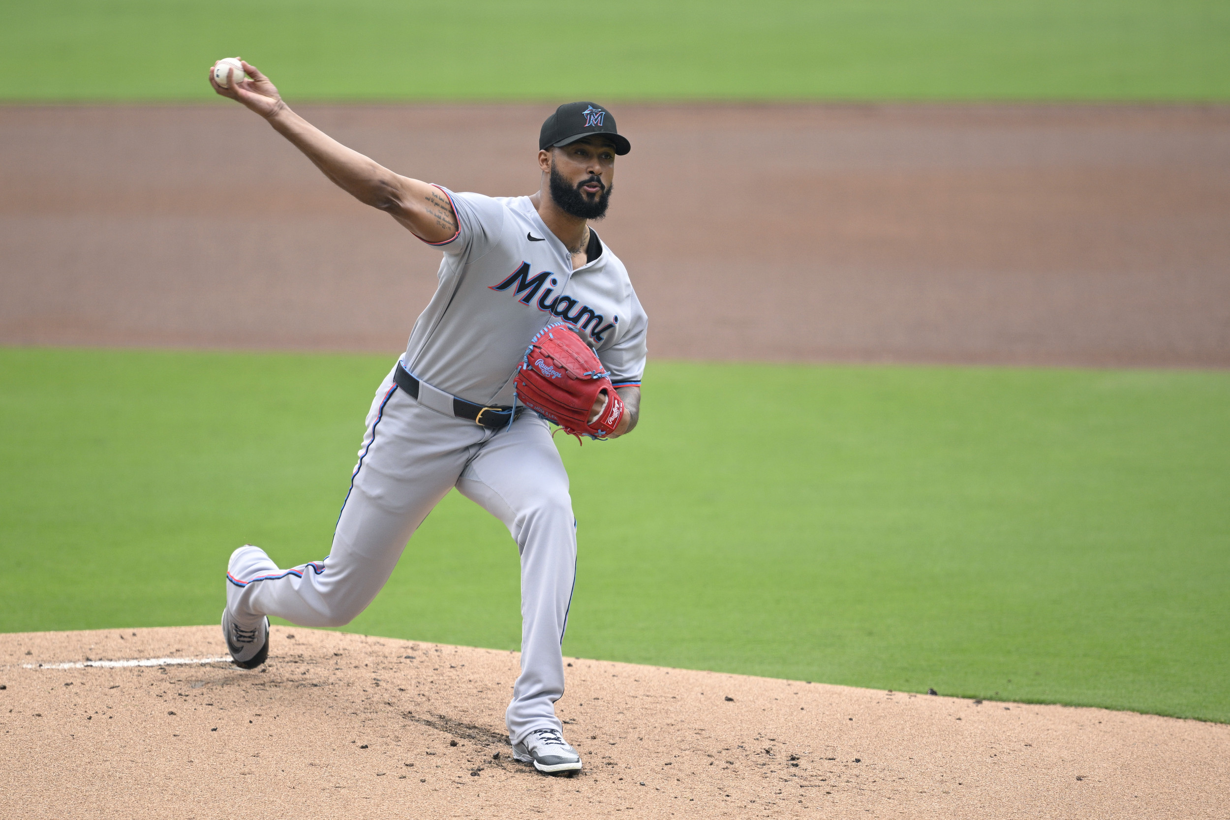 Miami Marlins pitcher Sandy Alcántara