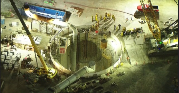 Tunnell collapse Los Angeles