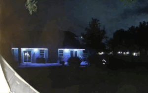 A security camera outside a Florida home.