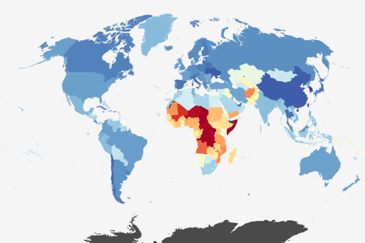 Map Shows Region Leading 2050 Global Population Increase