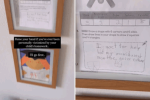 Mom stumped by homework