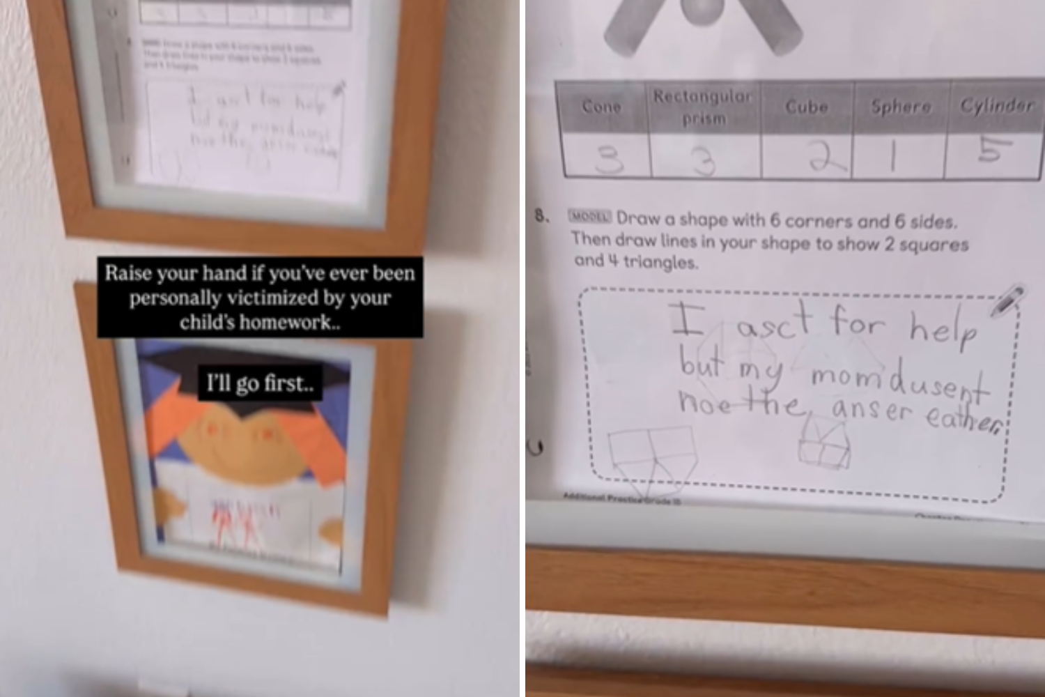 Mom stumped by homework