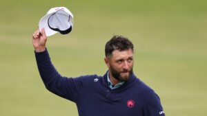 Pro golfer Jon Rahm confronts fan at The Open Championship